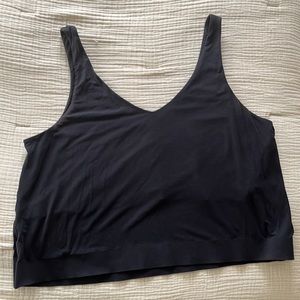 Aday Shell Yes Tank in Black, Size Small